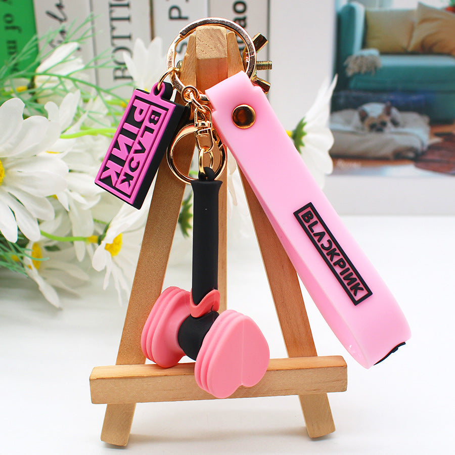 Wholesale PVC Heart Hammer Keychain